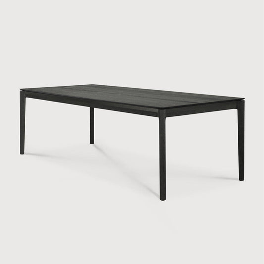 95" Oak Black Bok Dining Table