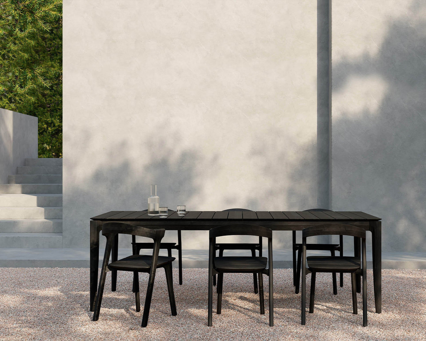 Teak Black Bok Outdoor Dining Chair