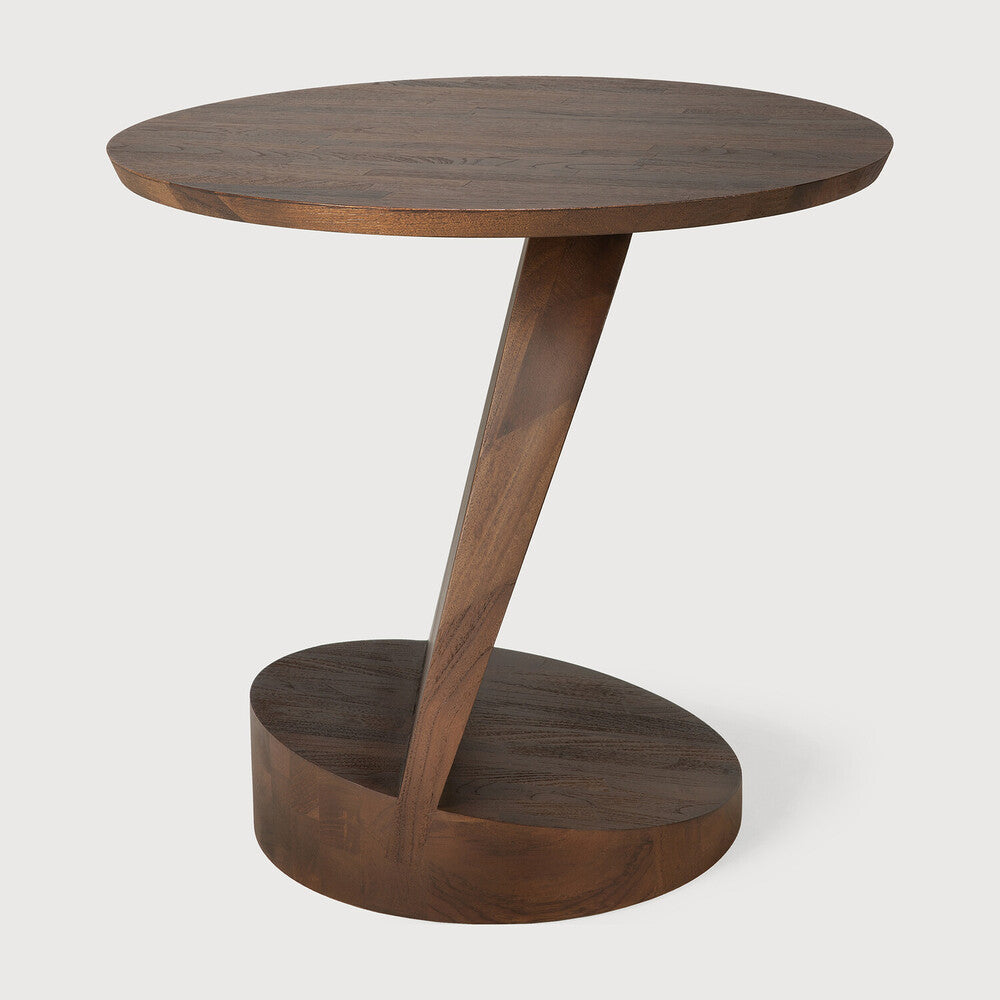 Brown Oblic Side Table