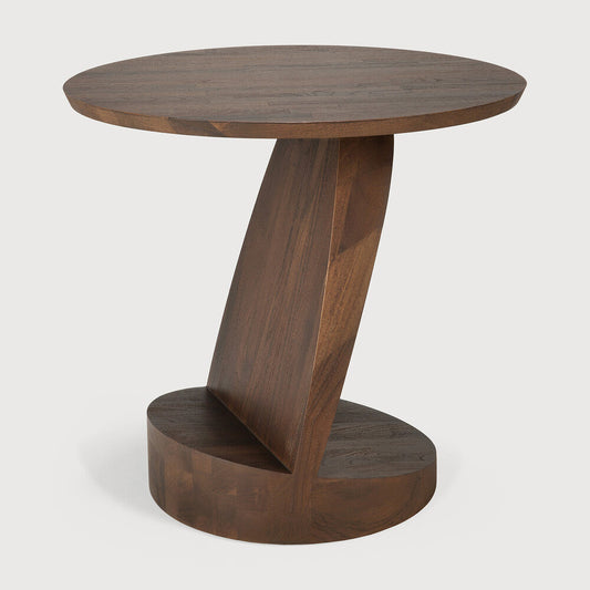 Brown Oblic Side Table