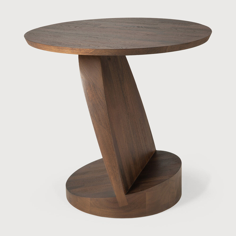 Brown Oblic Side Table