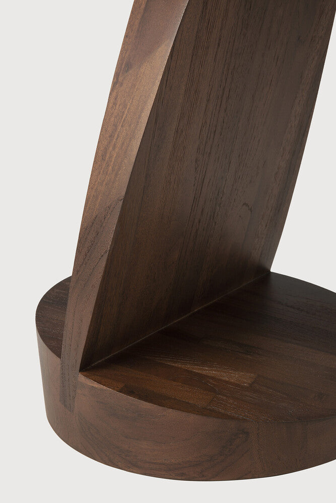 Brown Oblic Side Table