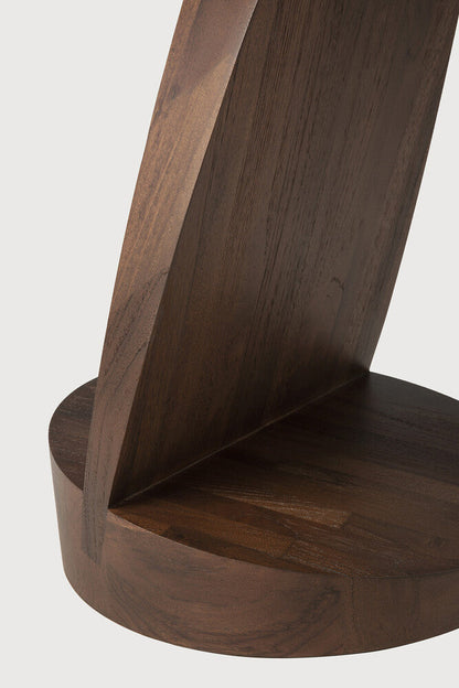 Brown Oblic Side Table