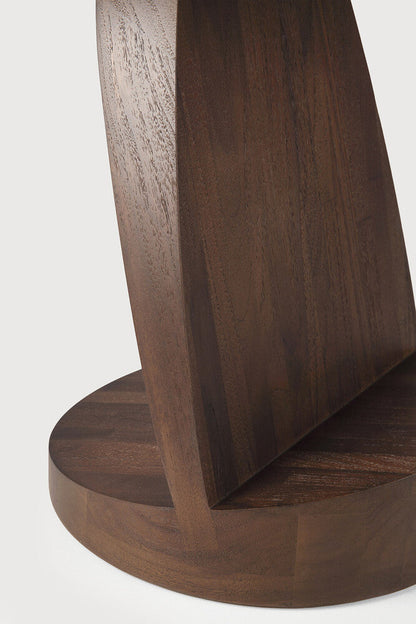 Brown Oblic Side Table