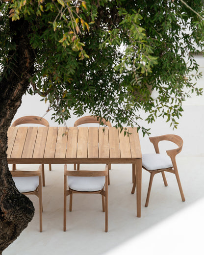 Off White Cushion Bok Outdoor Dining Chair