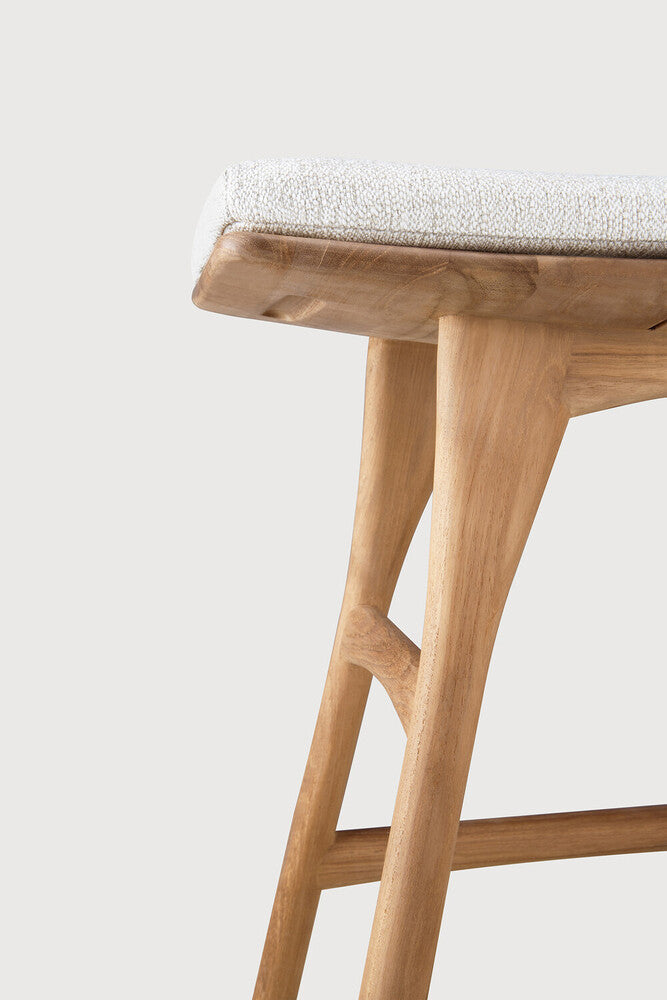 Off White Cushion Osso outdoor stool