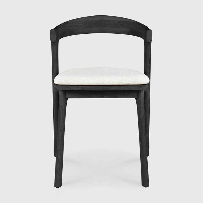 Off White Cushion Teak Black Bok Outdoor Dining Chair