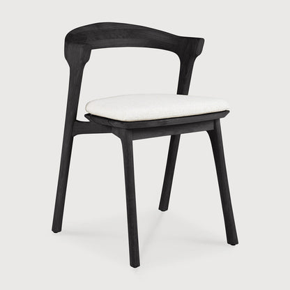 Off White Cushion Teak Black Bok Outdoor Dining Chair