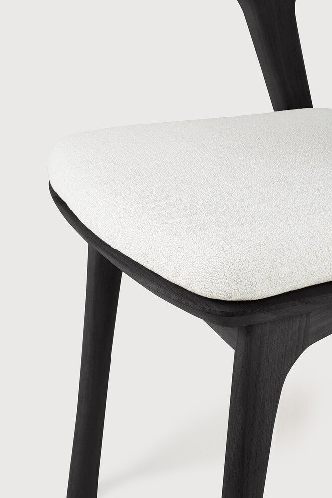 Off White Cushion Teak Black Bok Outdoor Dining Chair