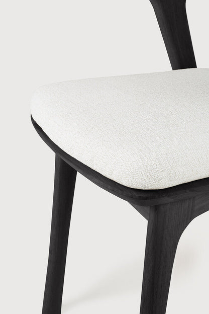 Off White Cushion Teak Black Bok Outdoor Dining Chair