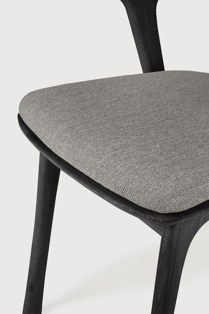 Mocha Cushion Teak Black Bok Outdoor Dining Chair