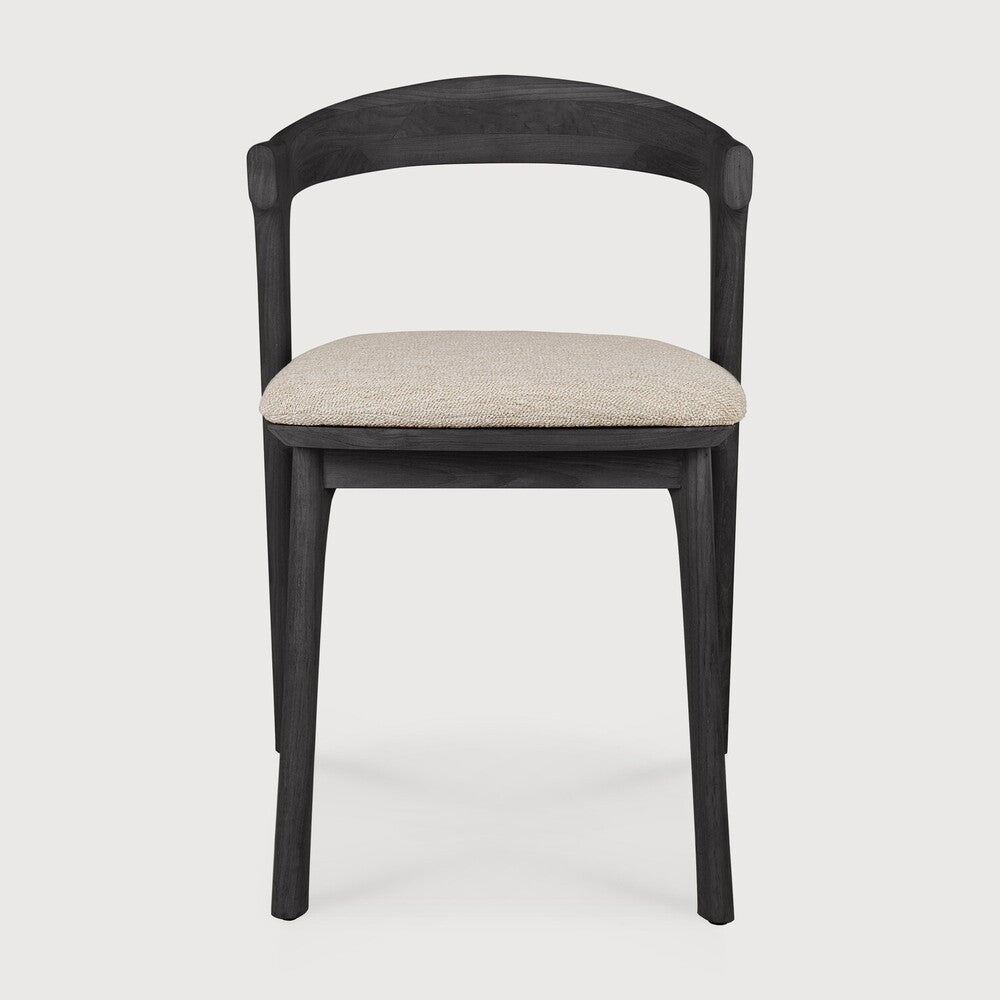Natural Cushion Teak Black Bok Outdoor Dining Chair