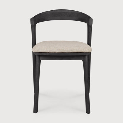 Natural Cushion Teak Black Bok Outdoor Dining Chair