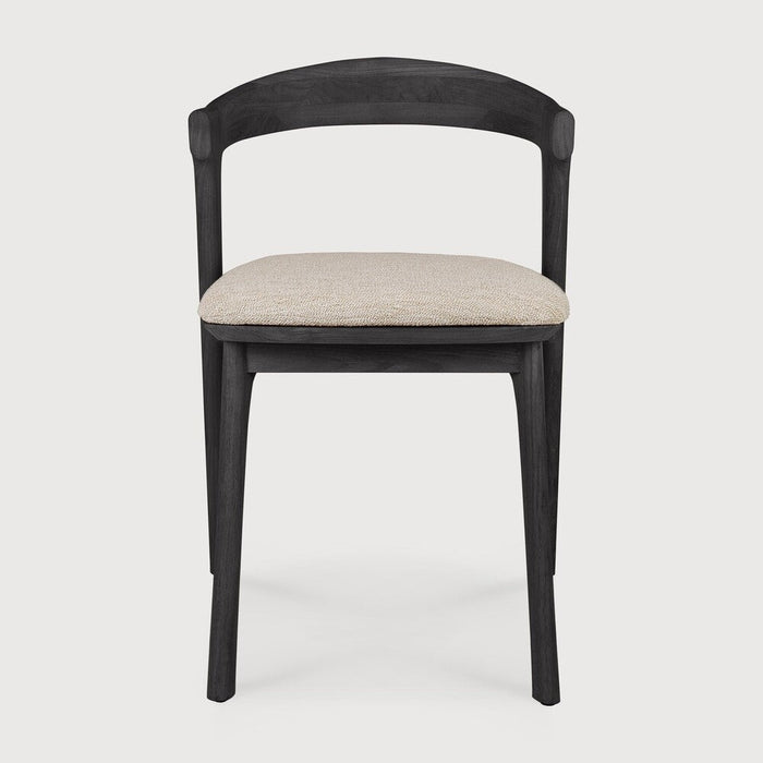 Natural Cushion Teak Black Bok Outdoor Dining Chair