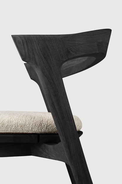Natural Cushion Teak Black Bok Outdoor Dining Chair