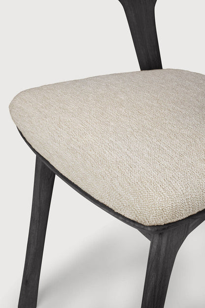 Natural Cushion Teak Black Bok Outdoor Dining Chair