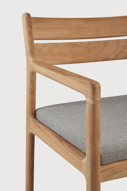 Mocha Cushion Jack Outdoor Dining Chair