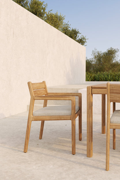 Natural Cushion Jack Outdoor Dining Chair