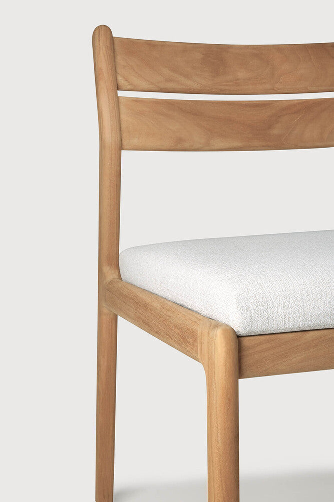 No Armrest Off White Jack Outdoor Dining Chair