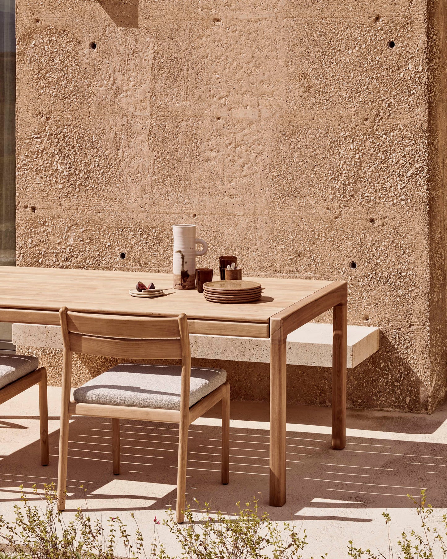 No Armrest Off White Jack Outdoor Dining Chair