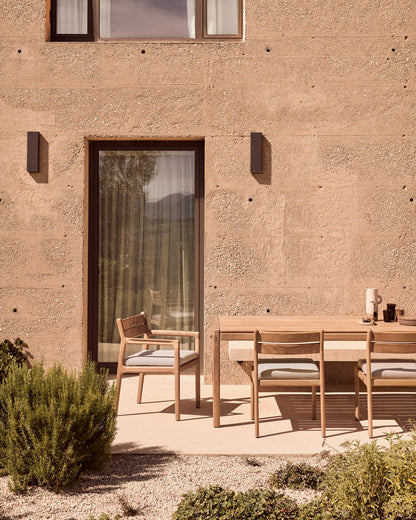No Armrest Off White Jack Outdoor Dining Chair