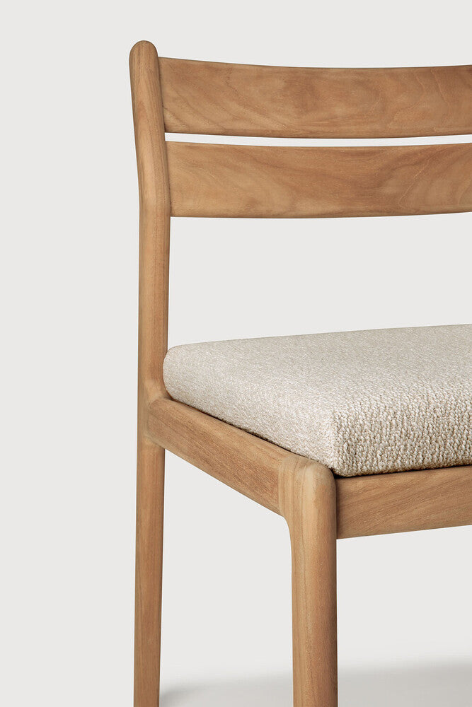No Armrest Natural Jack Outdoor Dining Chair