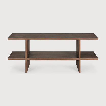 Teak Brown Kabuki Side Table