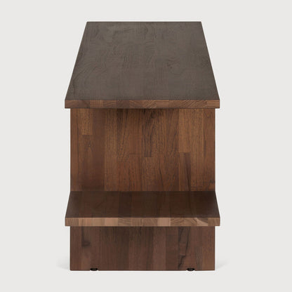 Teak Brown Kabuki Side Table
