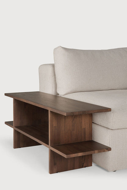 Teak Brown Kabuki Side Table