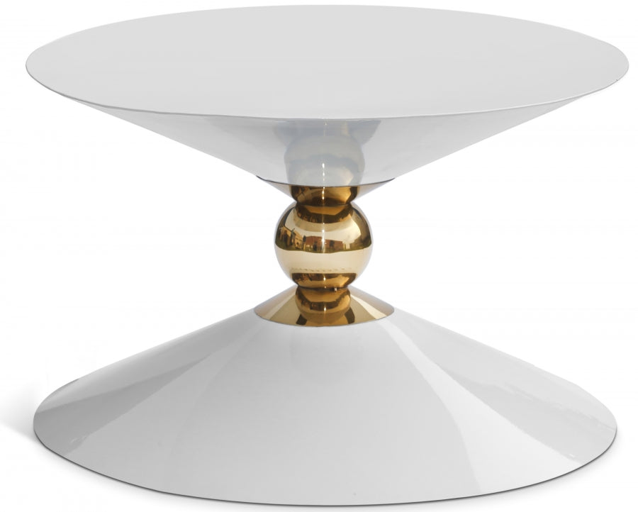Malia Iron Coffee Table - White