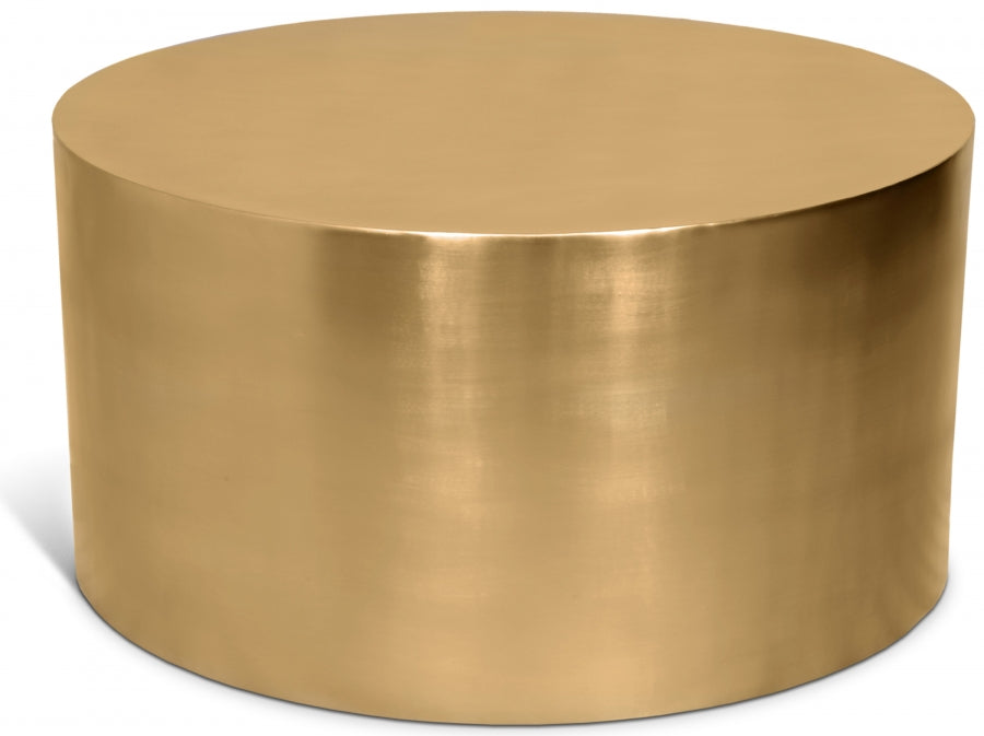 Cylinder Iron Coffee Table - Gold