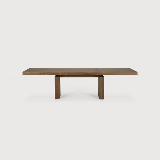 Teak Double Extendable Dining Table