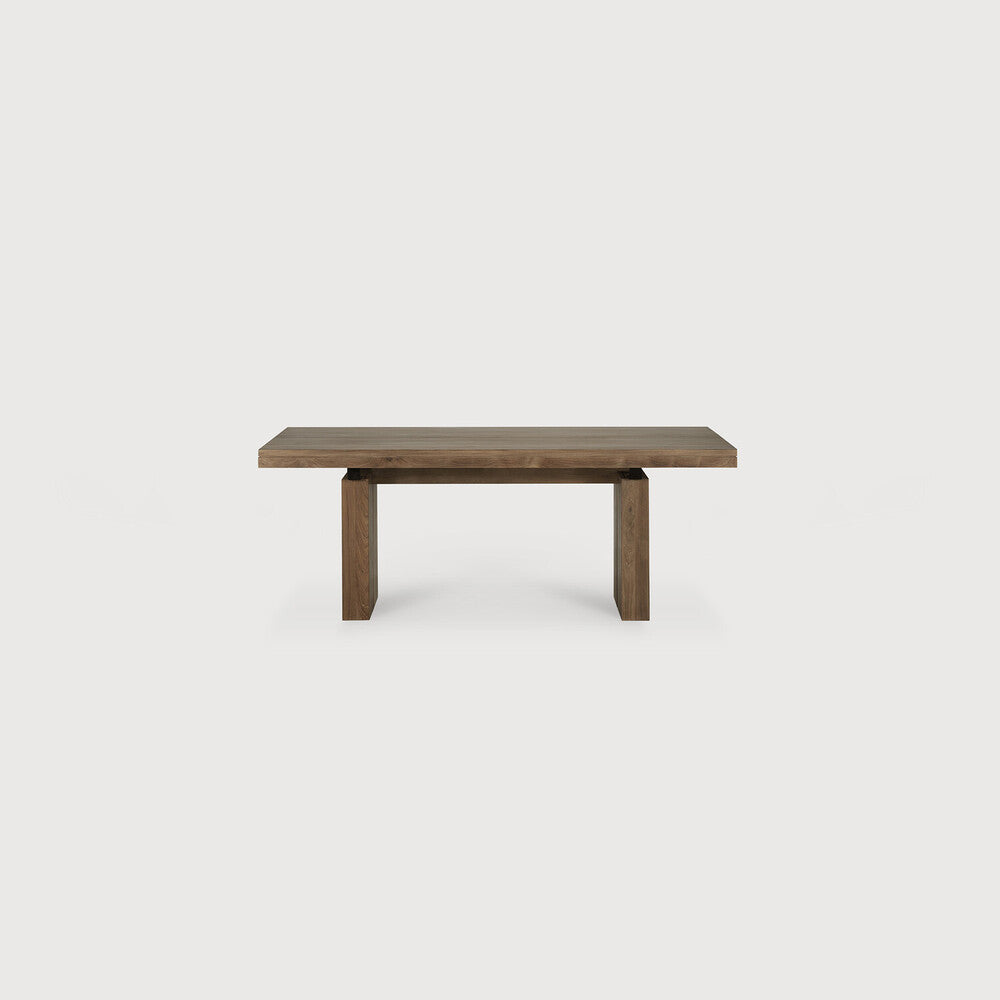 Teak Double Extendable Dining Table