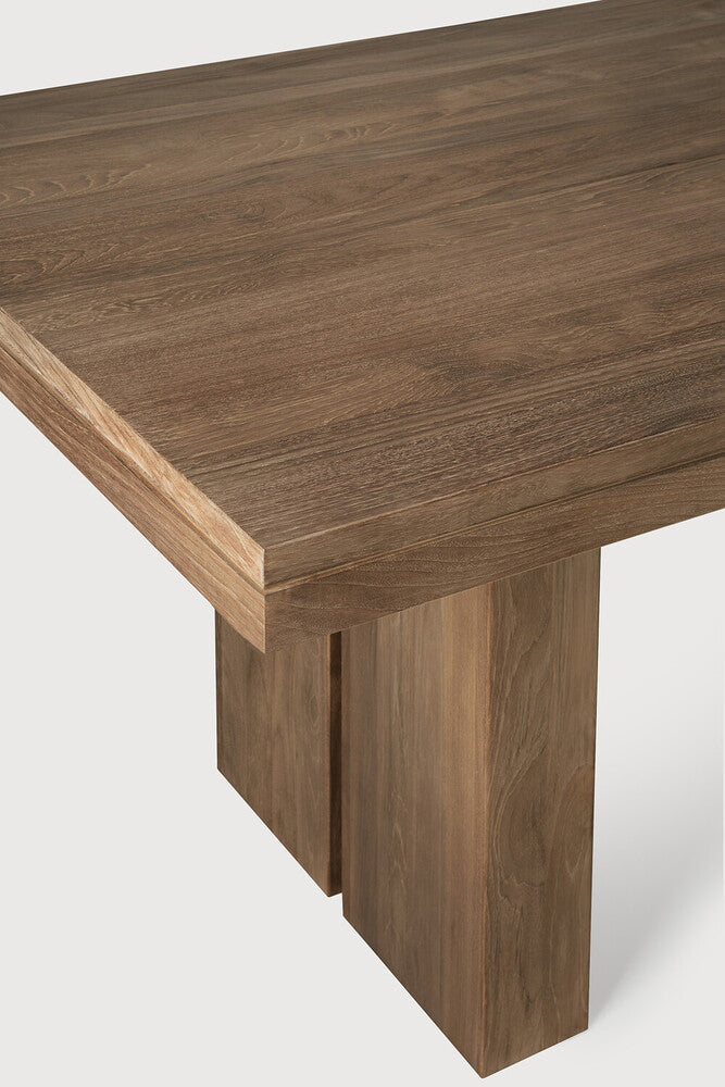 Teak Double Extendable Dining Table