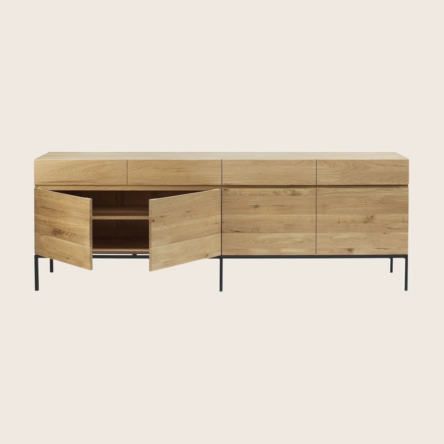 Oak Ligna 4-Door Sideboard