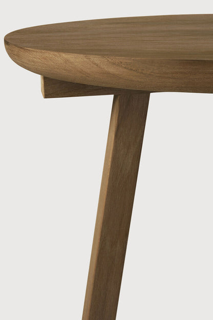 Natural Teak Tripod Side Table