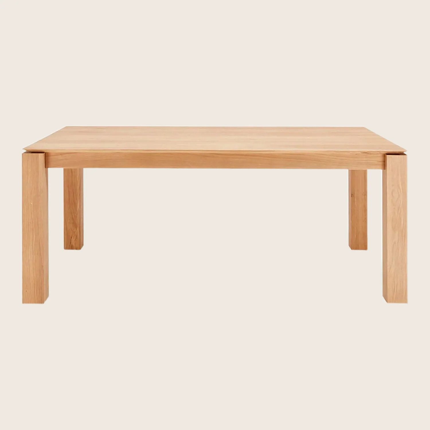 Oak Slice Extendable Dining Table