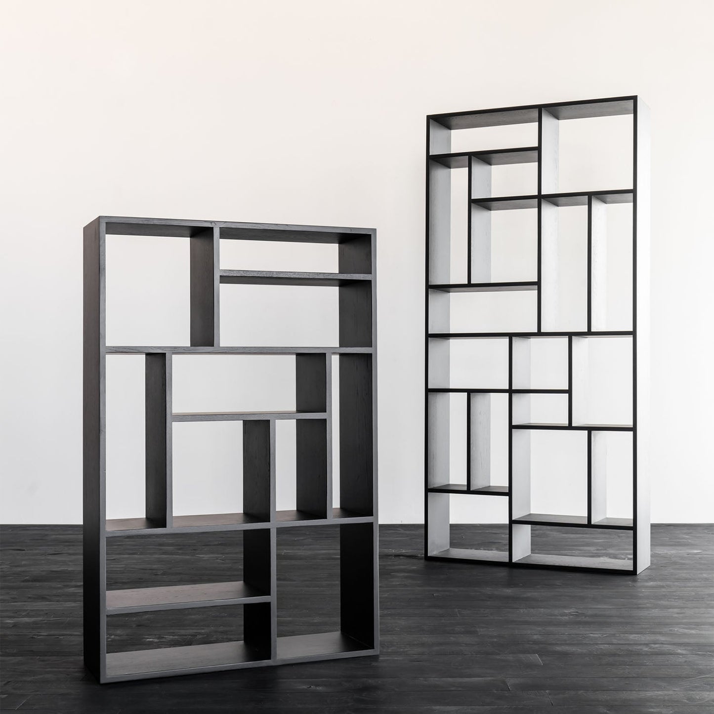 Small Oak M-Rack Bookcase