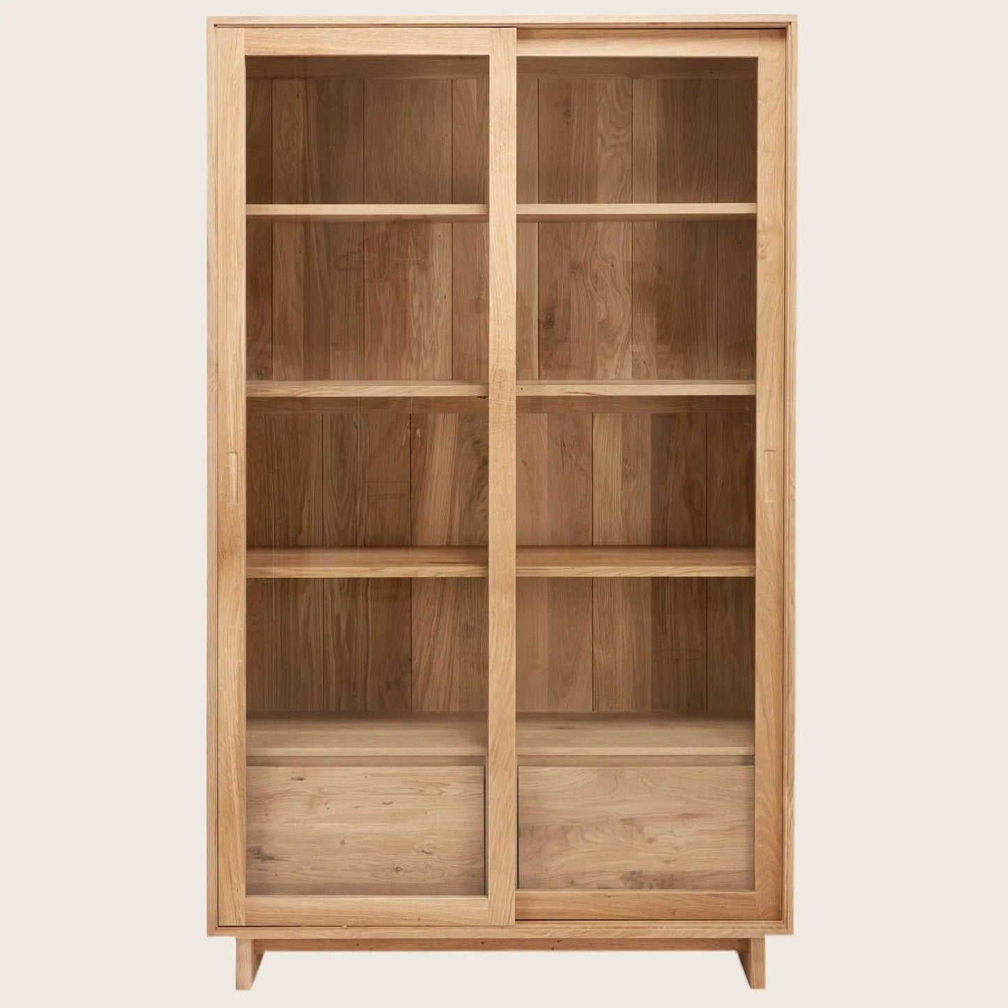 Oak Wave Storage Cabinet