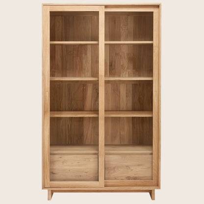 Oak Wave Storage Cabinet