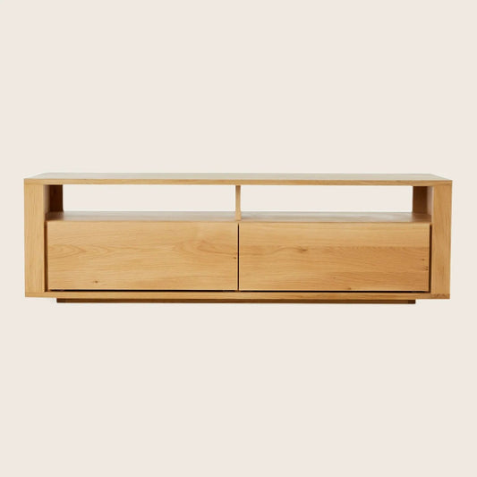 Oak Shadow Media Cabinet
