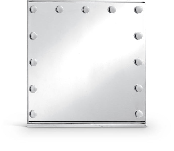Hollywood Lighted Mirror - Chrome