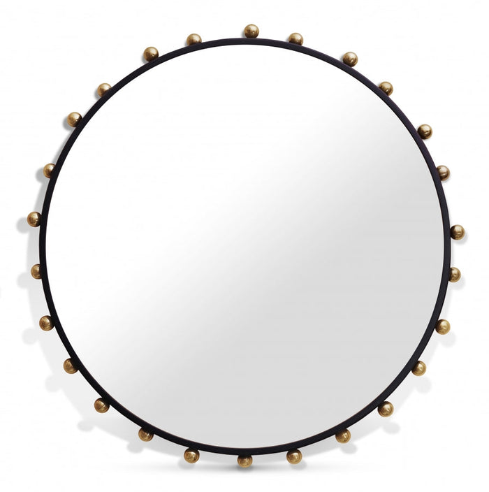 Raven Metal Frame Mirror - Black