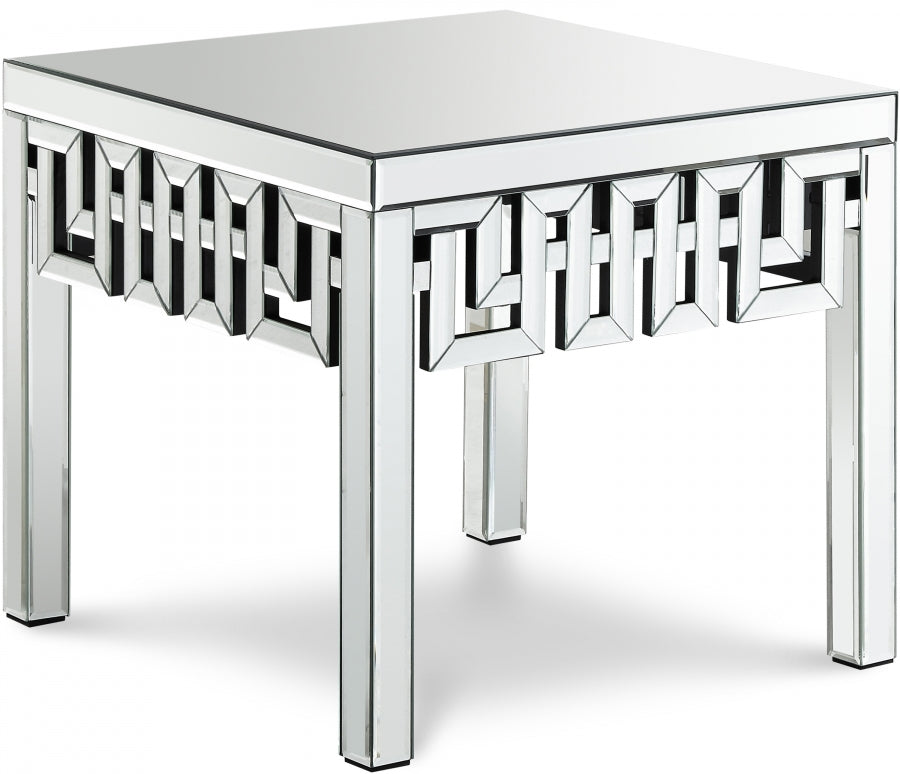 Aria Mirrored End / Side Table - Mirrored