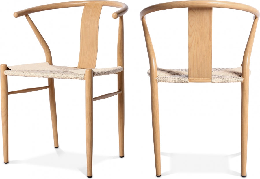 Beck Hand Woven Rope Dining Chair - Natural