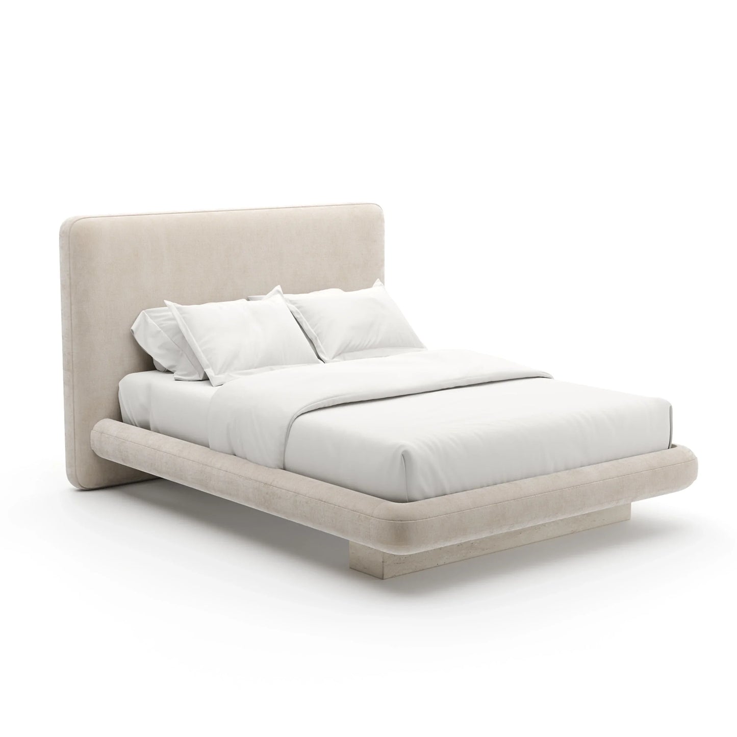 Overlap Uph Qn Bed Fb Ivory
