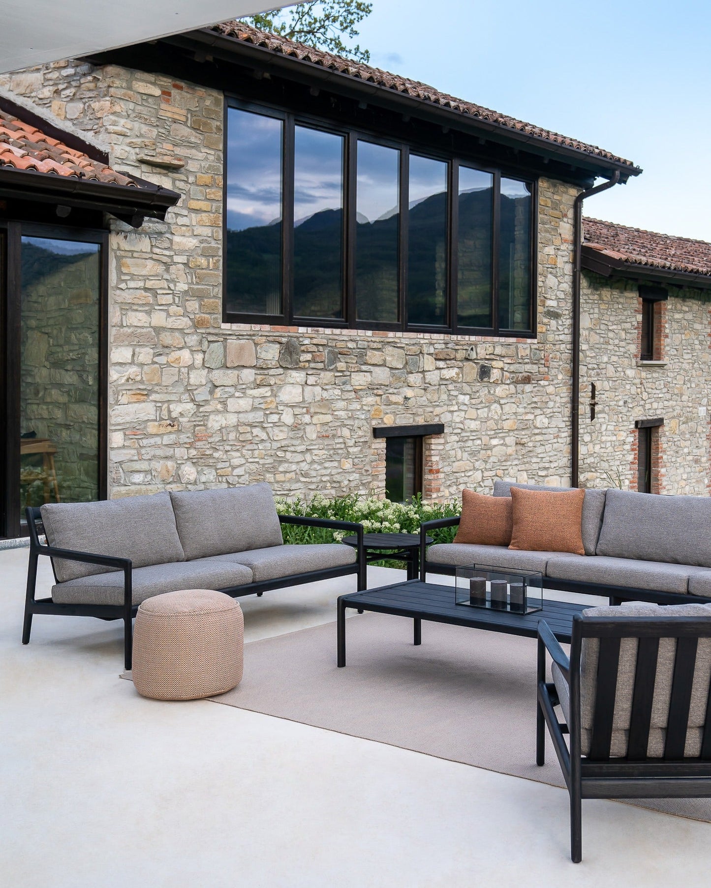 Marsala Donut Outdoor Pouf