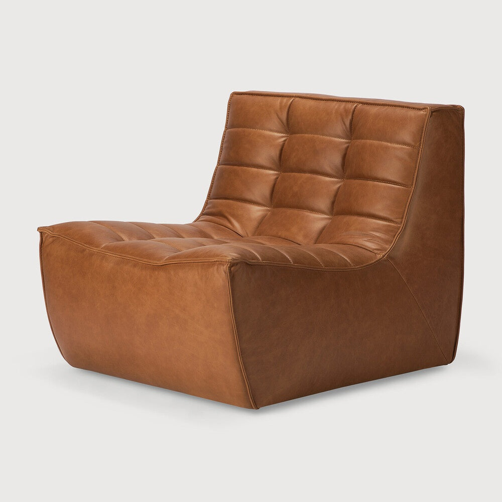 Leather Old Saddle N701 Modular Sofa