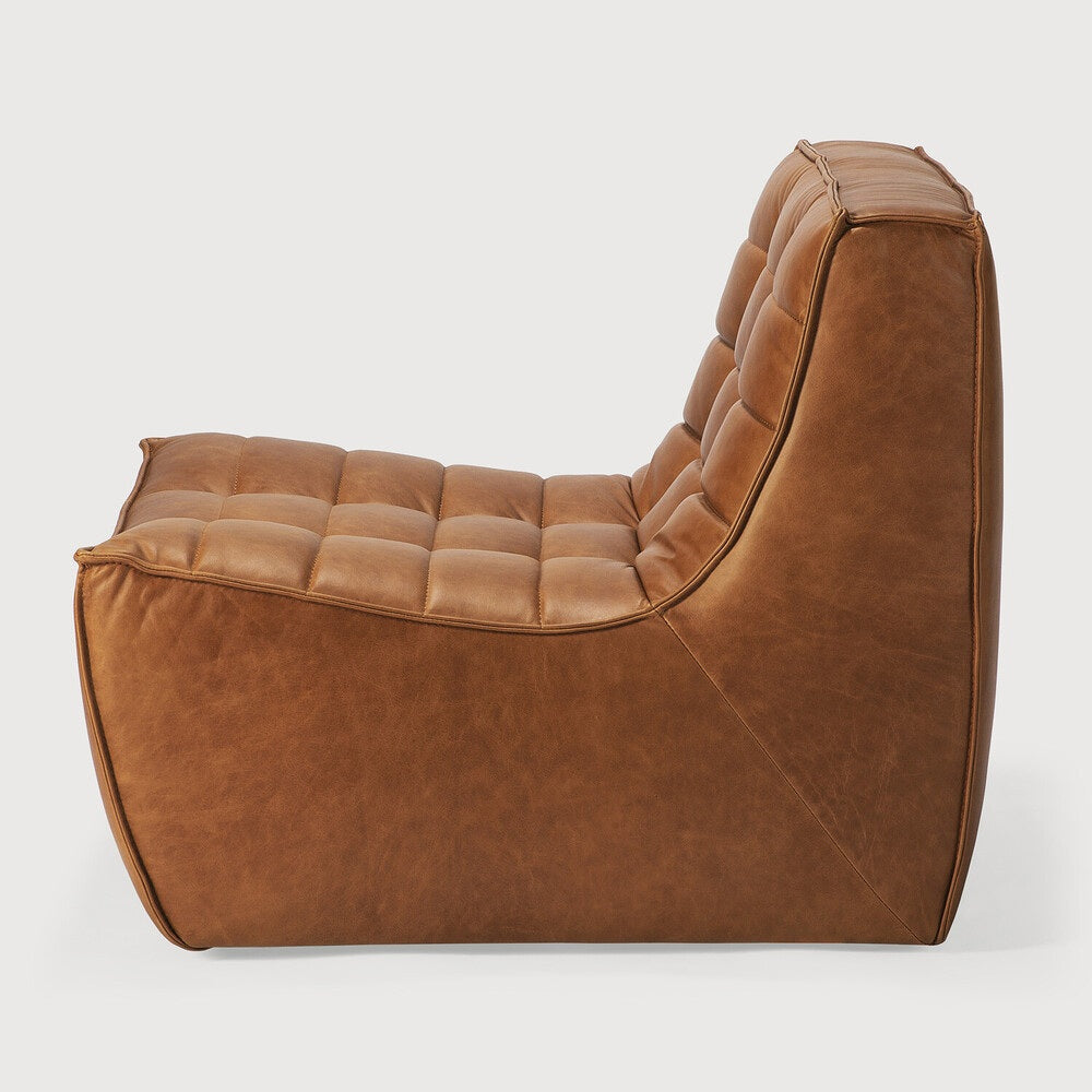 Leather Old Saddle N701 Modular Sofa