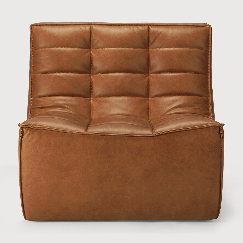 Leather Old Saddle N701 Modular Sofa